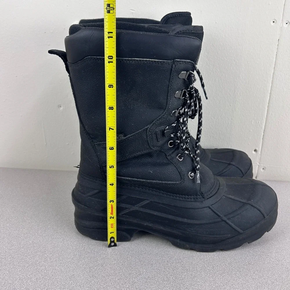 Kamik NationPro Winter Boots‎ Mens 11/10 Black Waterproof Insulated Thinsulate *